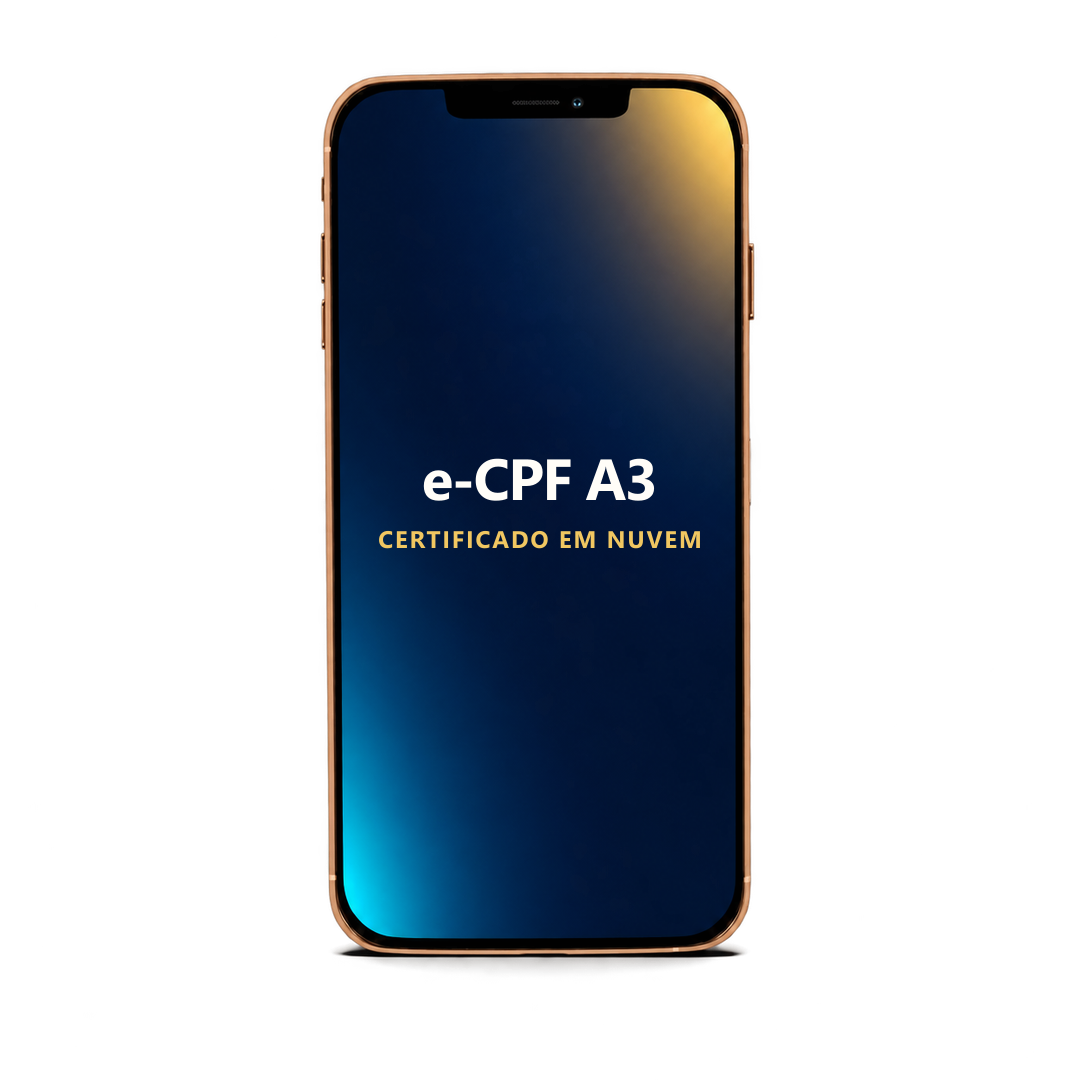 Certificado Digital e-CPF A3 em nuvem