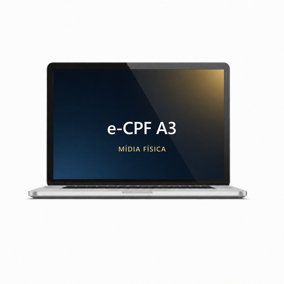 Renovação Certificado Digital e-CPF A3 apenas mídia